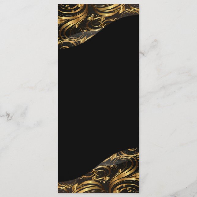 Modern Elegant Wedding Program Programme (Front)