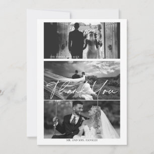 Modern Elegant Wedding Thank You Card