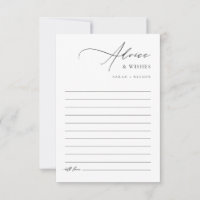 Modern Elegant Wedding Wishes And