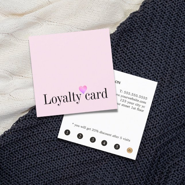 Modern Elegant White Pink Heart Beauty Loyalty (Creator Uploaded)