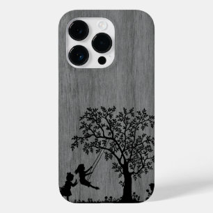 Modern elegant wood personalised - wooden Case-Mate iPhone 14 pro case
