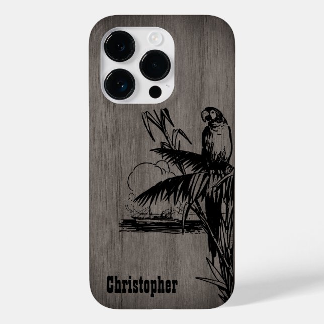 Modern elegant wood personalised - wooden Case-Mate iPhone case (Back)