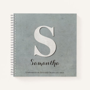 Modern Elegant Words of Advice Graduation Notebook