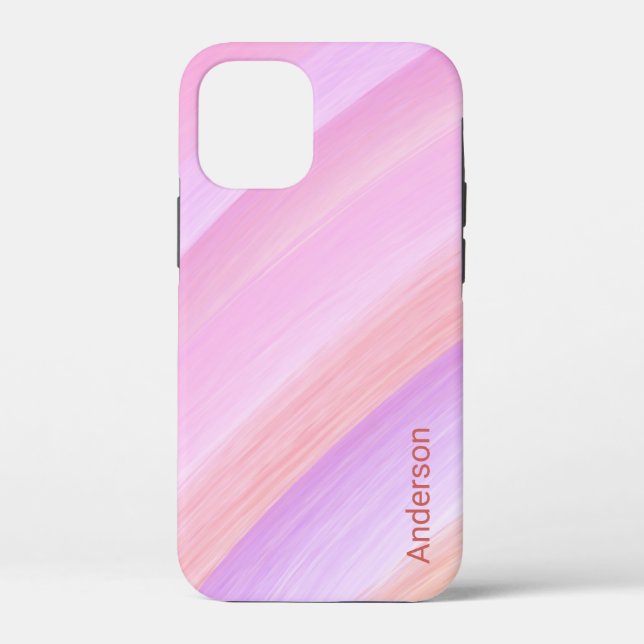 Modern Eligant Retro Line Monogram Case-Mate iPhone Case (Back)