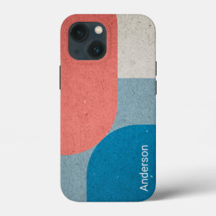 Modern Eligant Retro Line Monogram iPhone 13 Mini Case