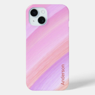 Modern Eligant Retro Line Monogram iPhone 15 Case