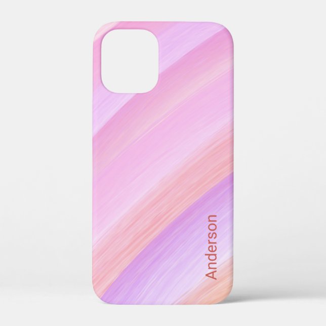 Modern Eligant Retro Line Monogram Case-Mate iPhone Case (Back)