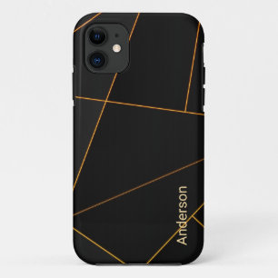 Modern Eligant Retro Line Monogram Case-Mate iPhone Case