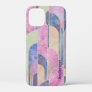 Modern Eligant Retro Line Monogram iPhone 12 Mini Case