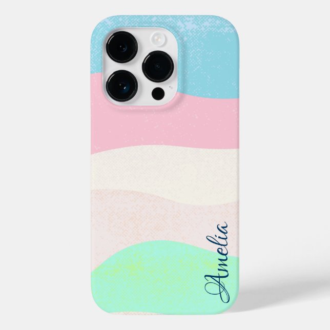 Modern Eligant Retro Line Monogram Case-Mate iPhone Case (Back)