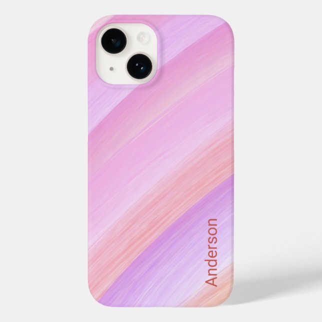 Modern Eligant Retro Line Monogram Case-Mate iPhone Case (Back)