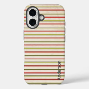 Modern Eligant Retro Line Monogram iPhone 16 Case