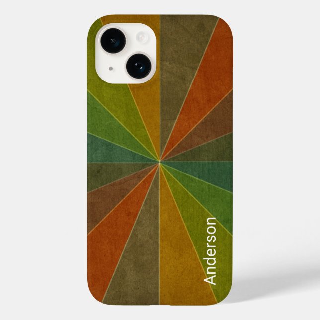 Modern Eligant Retro Line Monogram Case-Mate iPhone Case (Back)