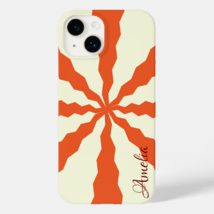 Modern Eligant Retro Line Monogram Case-Mate iPhone 14 Case