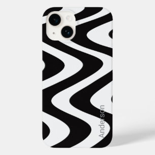 Modern Eligant Retro Line Monogram Case-Mate iPhone 14 Case