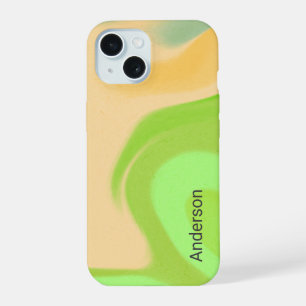 Modern Eligant Retro Line Monogram iPhone 15 Case