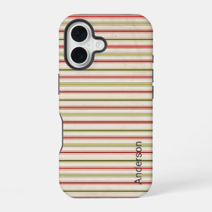 Modern Eligant Retro Line Monogram iPhone 16 Case
