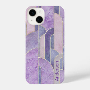 Modern Eligant Retro Line Monogram iPhone 14 Case