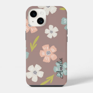 Modern Eligant Retro Line Monogram iPhone 14 Case