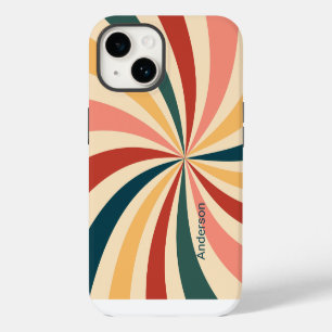 Modern Eligant Retro Line Monogram iPhone 14 Case
