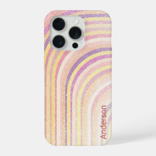 Modern Eligant Retro Line Monogram iPhone 15 Pro Case