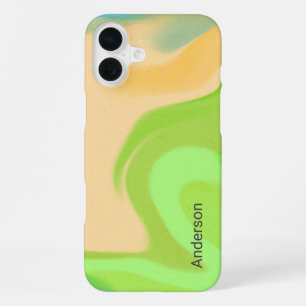 Modern Eligant Retro Line Monogram iPhone 16 Plus Case
