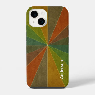 Modern Eligant Retro Line Monogram iPhone 14 Case
