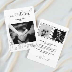 Modern Elopement Announcement New York