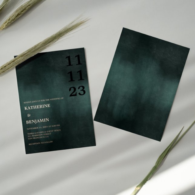 Modern Emerald Green Black Elegant Wedding (Creator Uploaded)