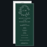Modern Emerald Green Leafy Crest Monogram Wedding Programme<br><div class="desc">We're loving this trendy, modern emerald green a formal wedding ceremony program hand fan! Simple, elegant, and oh-so-pretty, it features a hand drawn leafy wreath encircling a modern wedding monogram. It is personalised in elegant typography, and accented with hand-lettered calligraphy. Finally, it is trimmed in a delicate frame. To make...</div>