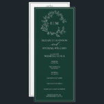 Modern Emerald Green Leafy Crest Monogram Wedding Programme<br><div class="desc">We're loving this trendy, modern emerald green a formal wedding ceremony program hand fan! Simple, elegant, and oh-so-pretty, it features a hand drawn leafy wreath encircling a modern wedding monogram. It is personalised in elegant typography, and accented with hand-lettered calligraphy. Finally, it is trimmed in a delicate frame. To make...</div>