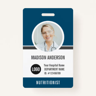 Modern Employee ID Name Photo Badge ID Badge