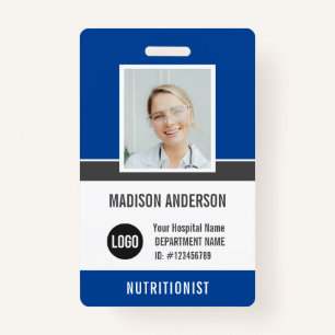 Modern Employee ID Name Photo Badge ID Badge