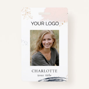 Modern Employee Photo ID Badge