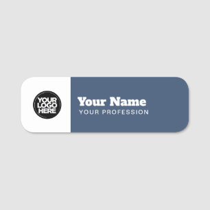 Modern Employee Pin Name Tag or Magnetic with Logo