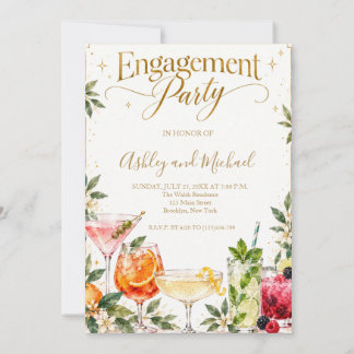 Modern Engagement Party Invitation
