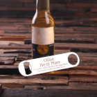 Modern Engraved Stainless Steel Bottle Opener