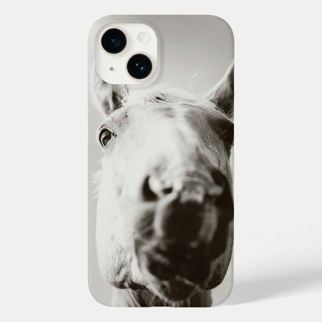 Modern Equestrian Your Horse Photo Case-Mate iPhone Case (Back)