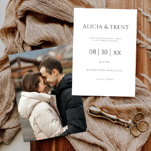 Modern Estate Wedding Invitation Elegant Minimal