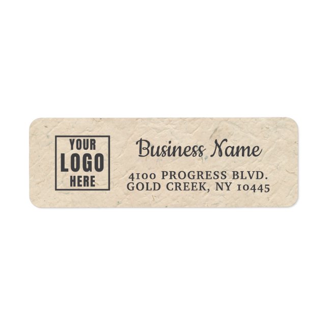 Modern Etsy / Handmade Shop Return Address Label (Front)