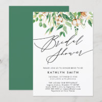 Modern Eucalyptus Botanical Greenery Bridal Shower