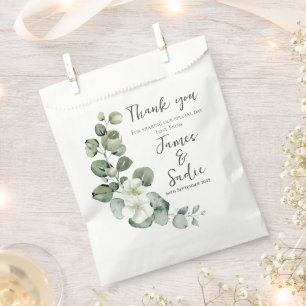 Modern Eucalyptus Favour Bags