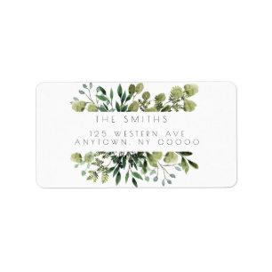 Modern Eucalyptus Frame Return Address Labels