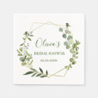 Modern Eucalyptus Geometric Frame Bridal Shower