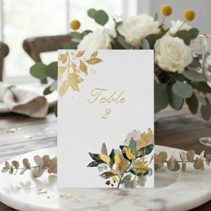 Modern Eucalyptus Gold Foil Botanical Watercolor