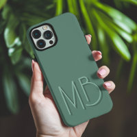 Modern Eucalyptus Monogram Initials Contemporary
