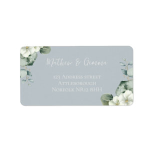 Modern Eucalyptus Return Address Label