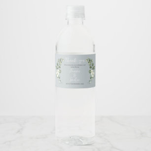 Modern Eucalyptus Water Bottle Label
