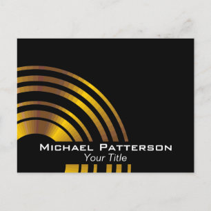 Modern Executive Circles Professional Personalised Postcard