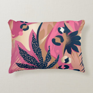 Modern exotic pattern with leopard skin. Creative Decorative Cushion